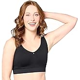 Breezies Air Effects Seamless Wirefree Contour Bra (US, 42DDD, Black)
