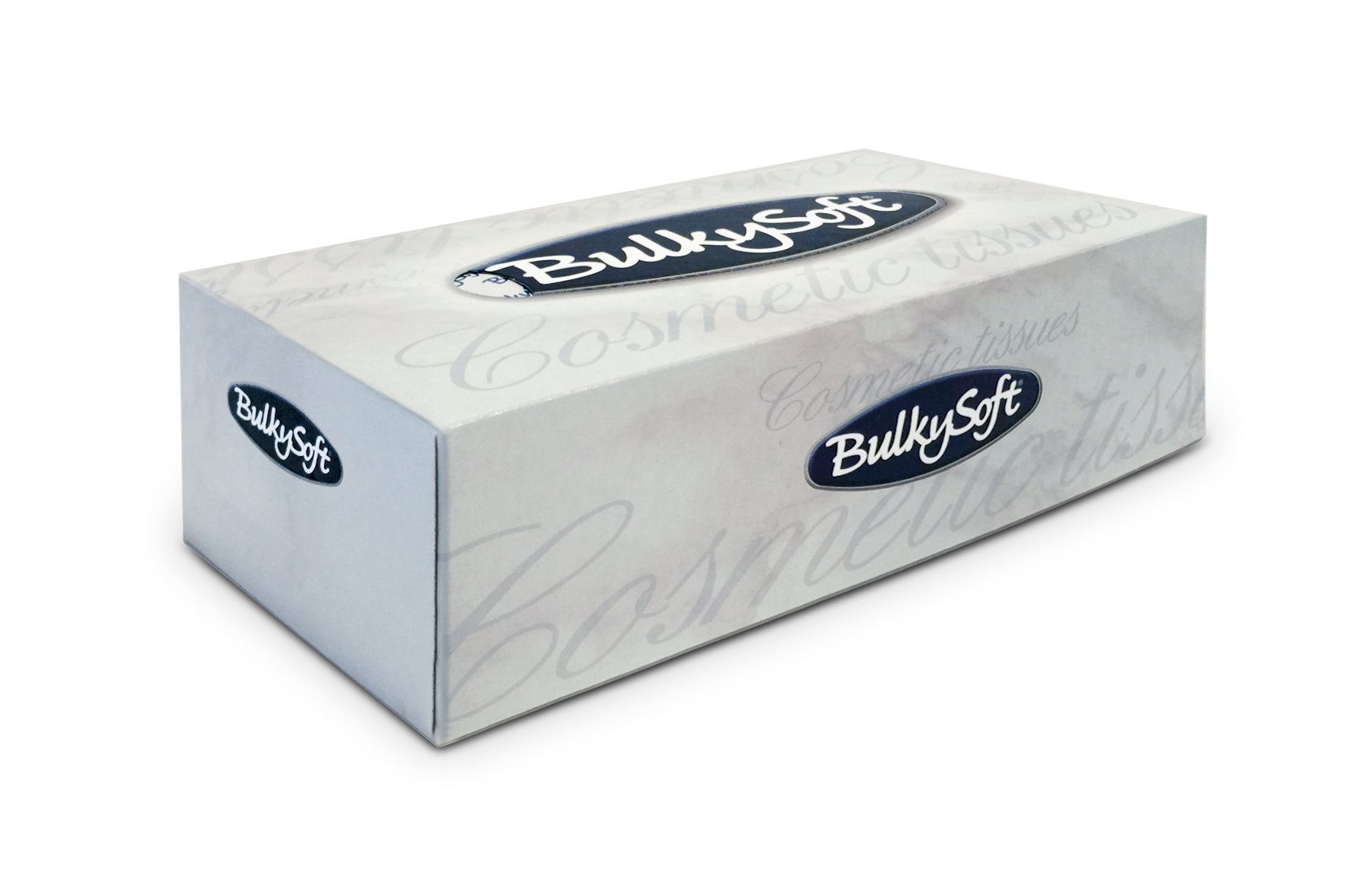 Bulky Soft BS 68350 Box of Facial Tissues, 2 Ply, Bright White (150 Pack)