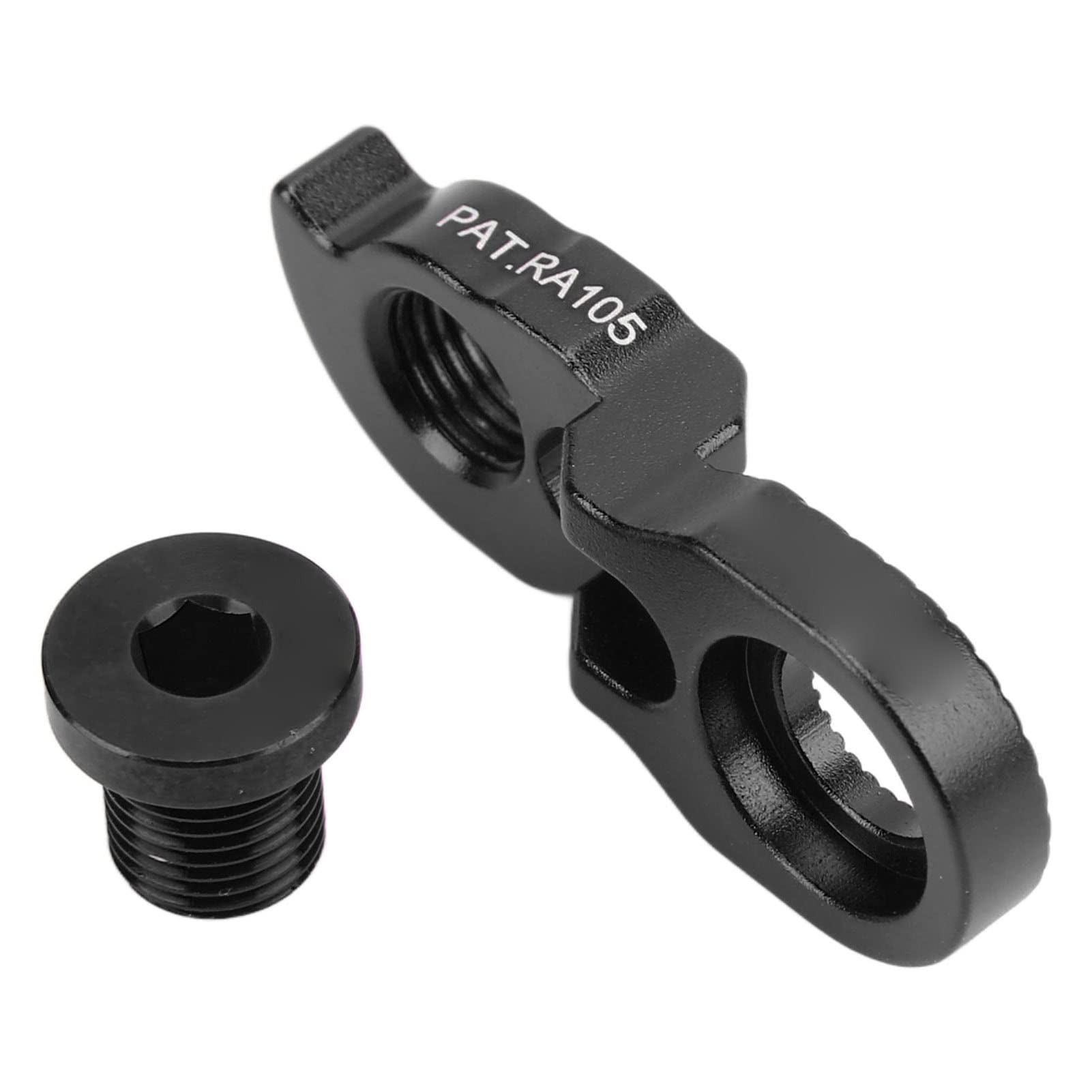 Derailleur Hanger Extender, Bike Tail Hook Extension Extender Bike Frame Gear Tail Hook Extender Rear Derailleur Extension for 40T 42T 46T 50T 52T Mountain Bike(Black)