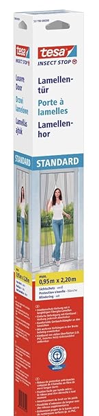 tesa Fliegengitter Lamellentür, Standard, anthrazit (2er Pack | 0,95m:2,20m, anthrazit)