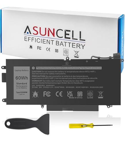 Amazon.com: TREE.NB New K5XWW Laptop Battery for Dell Latitude