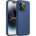 JETech Silicone Case for iPhone 14 Pro Max 6.7-Inch, Silky-Soft Touch Full-Body Protective Phone Case, Shockproof Cover with Microfiber Lining (Cobalt Blue)
