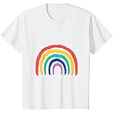 Kids Sweet Children Rainbow Design Painted Girl Gift Birthday T-Shirt