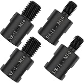 VMBQRTI 4 Pack Angle Grinder Adapter, CRV Steel Converter with 5/8"-11 Female to M14/M10 Male Threads, Interface Connector for Angle Grinder, Polisher, and Drill Bit Attachment