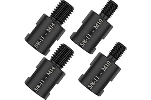 PTMTFYL 4 Pcs Angle Grinder Converter Adapters, 5/8"-11 Female to M14/M10 Male Thread Adapter Interface Connector Attachments for Angle Grinder Polisher