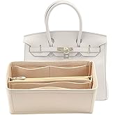 Lckaey Purse Organizer for Hermes birkin bag 30 Felt organizer insert Y013M Pull beige-M