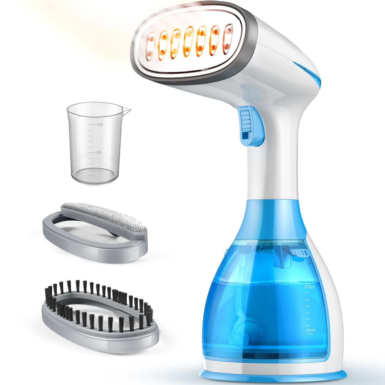 Photo 1 of Steamer for Clothes, 15s Heat-up Handheld Clothes Steamer with Large 300ml Tank, 1300W Garment Steamer Fabric Wrinkle Remover, 3 Continuous Steam Modes, Portable Steam Iron for Travel and Home