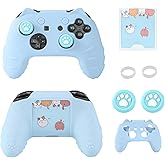 Switch Pro Controller Skin Silicone Cover - Anti-Slip Grip Cat Paw Design with Joystick Ring Guards, Protective Case Shell, Custom Cute Kawaii Accessory - Not for Switch 2, PowerA or Third-Party Model