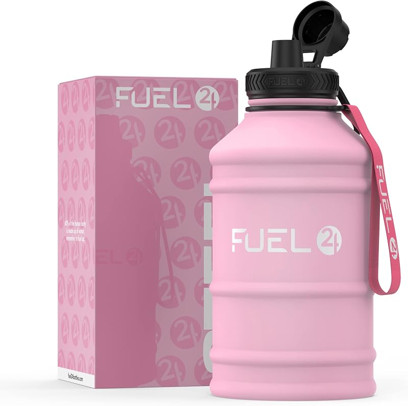 Fuel24 1.3L/2.2L Water Bottle Stainless Steel Leakproof BPA Free