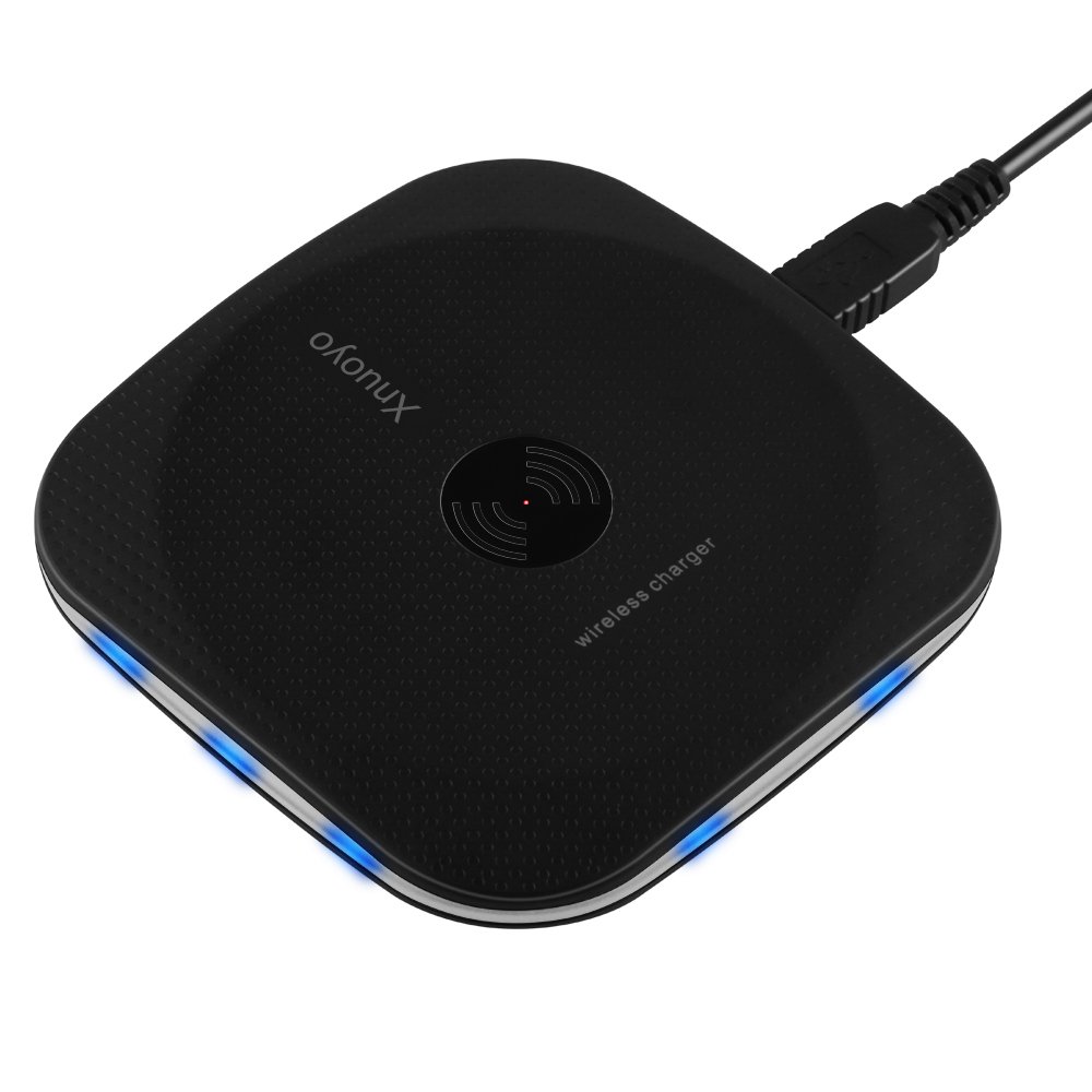 Xnuoyo Cargador inalámbrico Qi Wireless Charger Compatible con iphone X iphone iphone