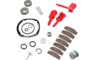 NDEFAFLY 2135 Overhaul Kit 2135-K303 Air Inlet Kit 2135 D93 Trigger 2135-K75 Button Kit 2131-A329 Valve Compatible with Ingersoll Rand 2135 1/2" Impact Wrench Replacement Part