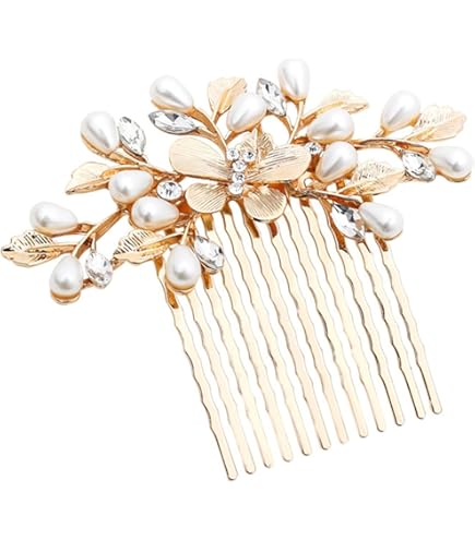 Rosegold Elegant Pearl Hair Comb: Dreamy Crystal Hair Fork (brand new) il_1080xN.5430970048_4340.jpg main image 3