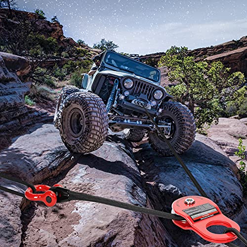 PLIOSAUR 10 Ton Winch Snatch Block Towing Pulley Blocks 22,000 LBS Capacity, Offroad Recovery