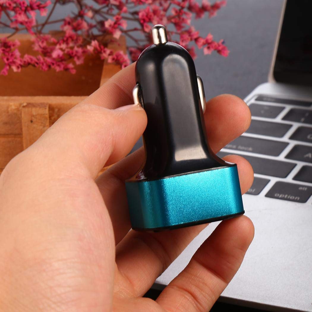 Pinsparkle 2pcs 60% Code Car Charger Mobile Phone 3 Ports USB Fast Charging Adapter for Smart Phones Car Chargers