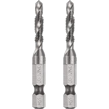 HIGHFIRE 22-Piece Hex Shank Drill And Tap Set – Impact Ready, Includes 6-32UNC To 1/2-13UNC Taps, For Metalworking – DIY & Pro Use