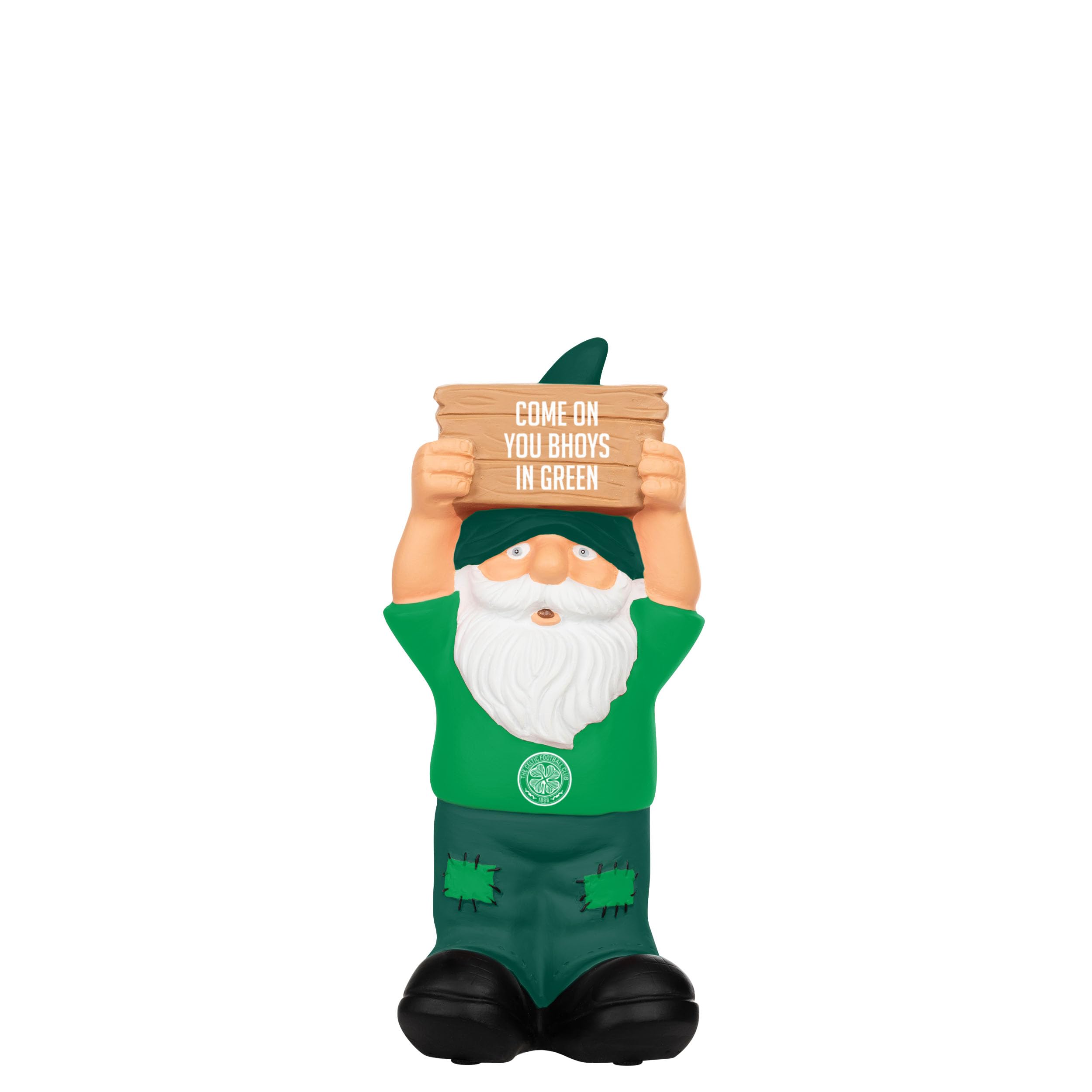 FOCO Officially Licensed Celtic FC Slogan Sign Gnome