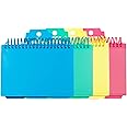 C-Line Spiral Bound Index Card Notebook with Tabs, Includes 60 Ruled 3 ...