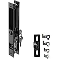 T-HAKEN Sliding Glass Door Set, 6-5/8", Black - Patio Door Handle Replacement Thick Used on Both Left and Right-Handed. (Keyed)