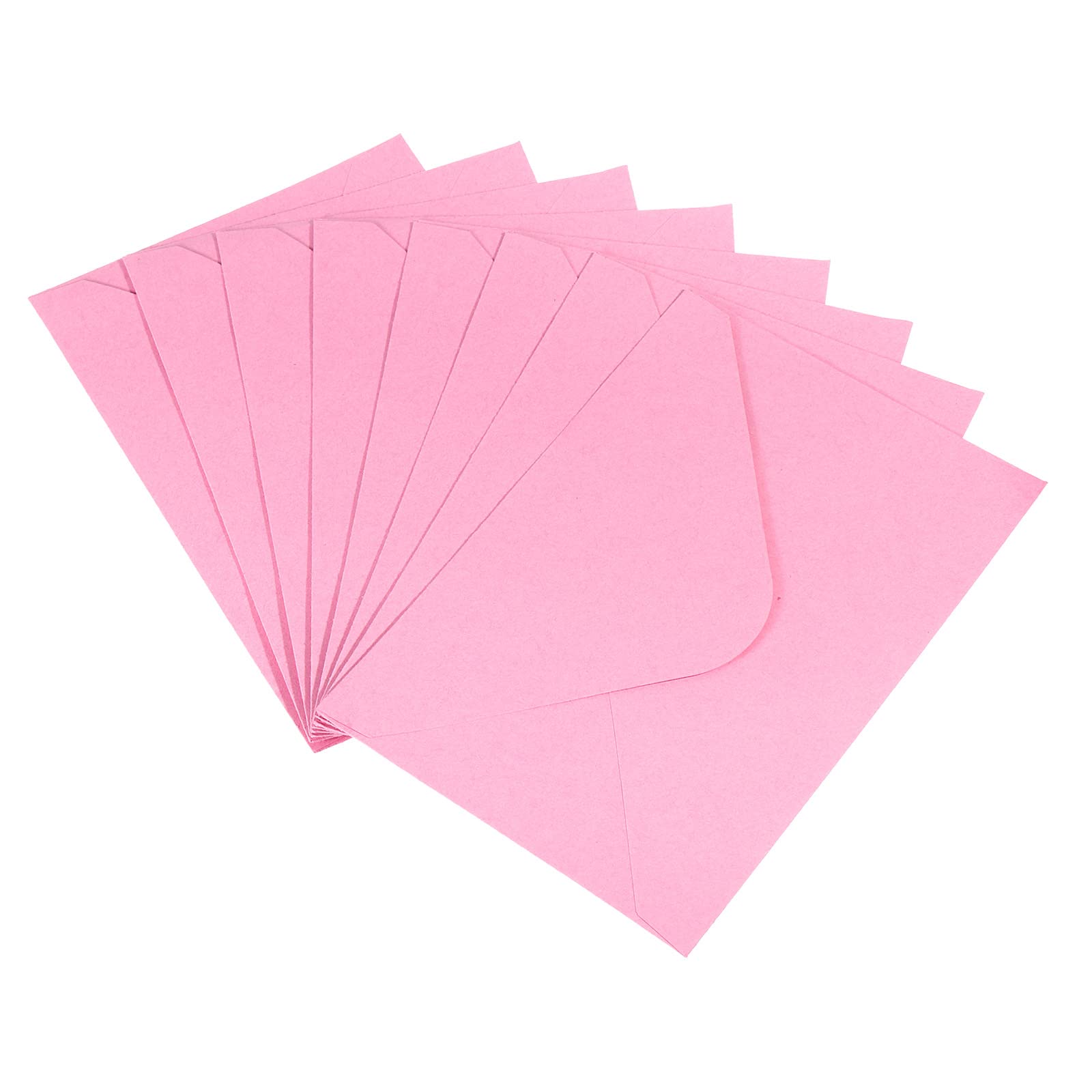 PATIKIL Mini Envelopes, 50 Pack Gift Cards Business Cards Envelope for Invitation Graduation, Pink