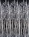 Metallic Black Foil Fringe Curtains (2-Pack, Black)