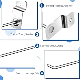 MYOYAY 100x 15cm Slatwall Hooks 3KG Load 4.2mm Thick Metal Pegboard Display view 3