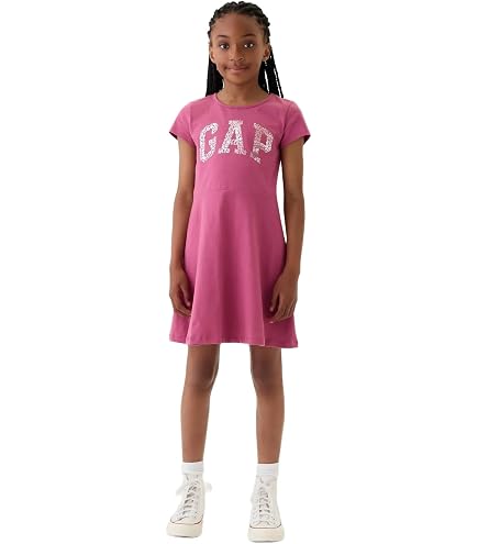 GAP Girls' Knit to Woven Fleece Dress, Amethyst Purple, X-Small: Clothing, Shoes & Jewelry