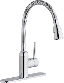 Elkay Lk2500cr Laundry Utility Faucet With Flexible Spout And