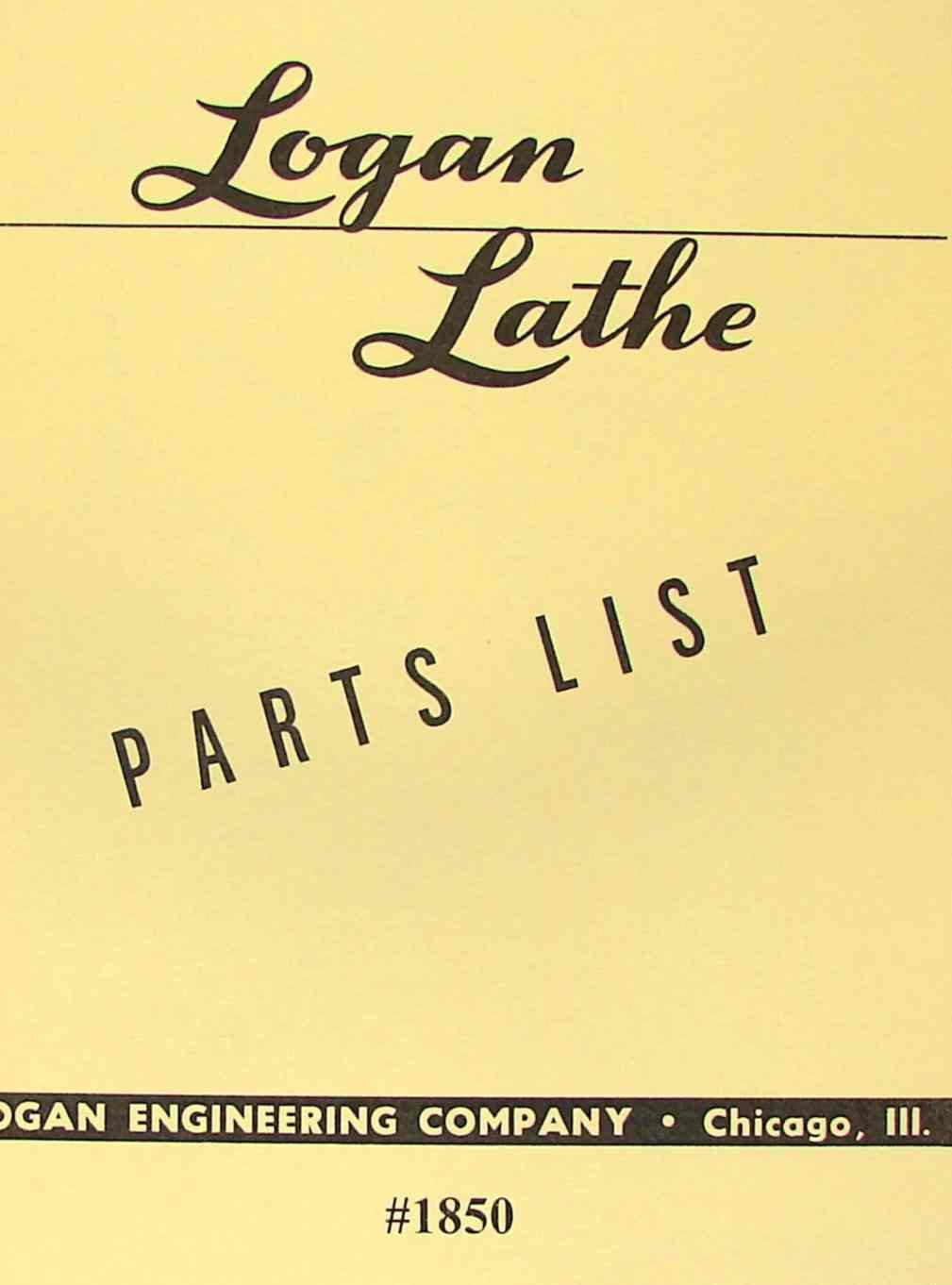 Logan Lathe Parts Diagram - All about Lathe Machine