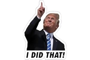 DISBUS 100pcs Trump I Did That Stickers Gas Pump Stickers Decal, Funny I Did That Trump StickersI Did That Tariff Sticker Anti Trump Stickers