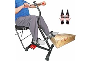 NISDOKR Pedal Exerciser Bike Hand Arm Leg and Knee Peddler Adjustable Fitness Equipment for Seniors, Elderly Home Dual Pedal Exercise Bike for Total Body - Great Gift for Elderly Rehab