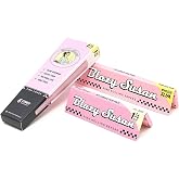 Blazy Puff Pack Pink Rolling Papers &amp; Cones Bundle Vegan &amp; Smooth Burning Blazy Susan Quality Smoking Accessories, 6 Count (Pack of 1)