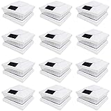 iGlow 12 Pack White Outdoor Garden 6 x 6 Solar SMD