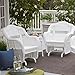 Coral Coast Casco Bay Resin Wicker Outdoor Glider Chair