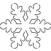 Quilting Creations Snowflake Quilt Stencil, 5 x 5-1/2"