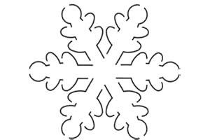 Quilting Creations Snowflake Quilt Stencil, 5 x 5-1/2"