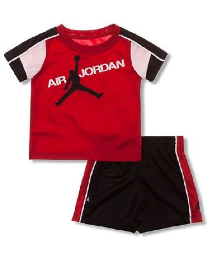 Amazon.com: Nike Jordan Baby Boys' Air Jordan 2-Piece Shirt & Shorts Set 2T: Baby