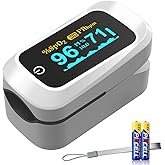 Fingertip Pulse Oximeter Blood Oxygen Monitor for Homes Outdoor Sport Fitness Usage Ideal Christmas Santa Gift for Parent Inc