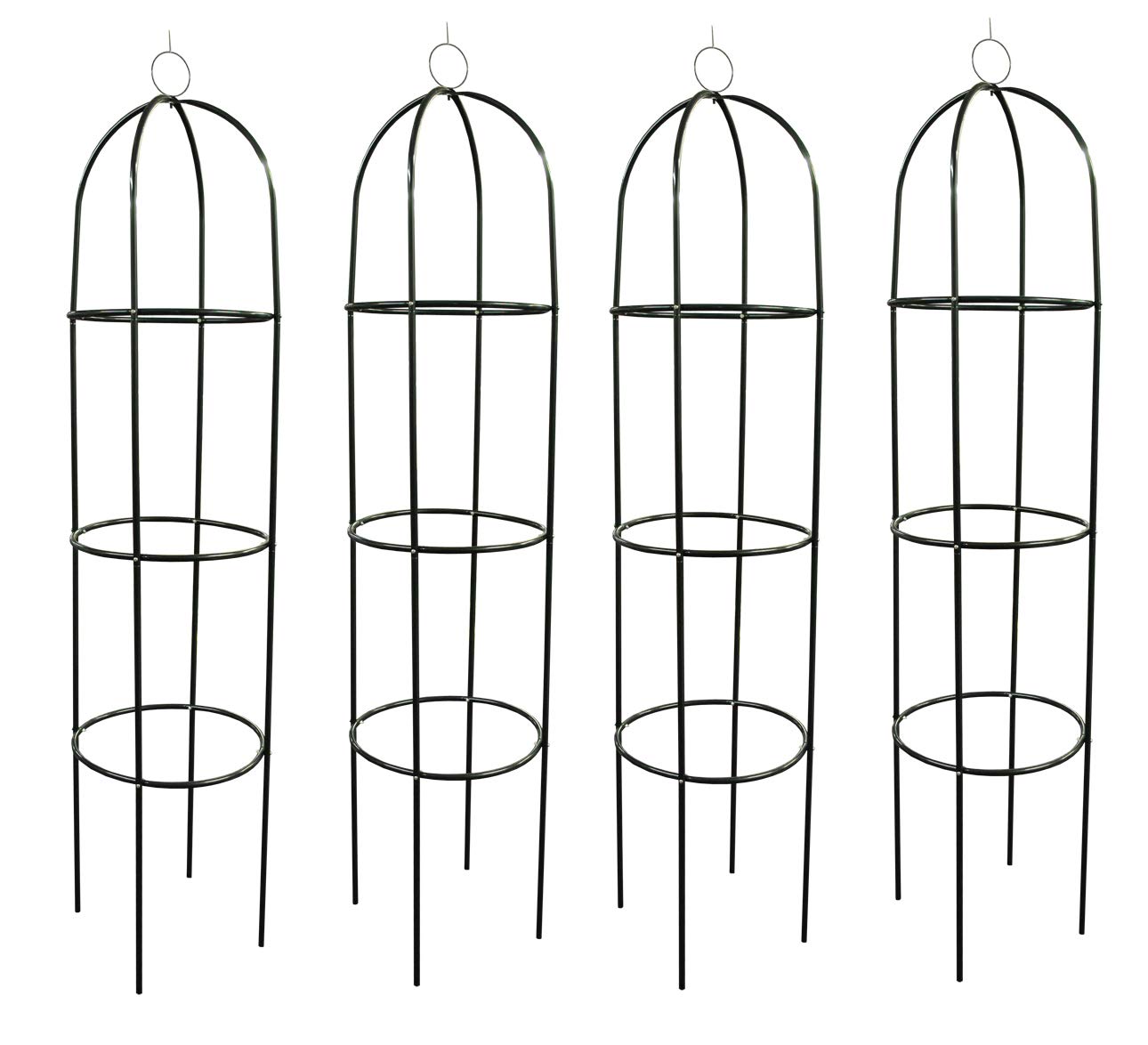 Selections Set of 4 Metal Garden Obelisks Amazon.co.uk Garden & Outdoors