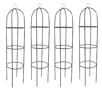 Selections Set of 4 Metal Garden Obelisks: Amazon.co.uk: Garden & Outdoors