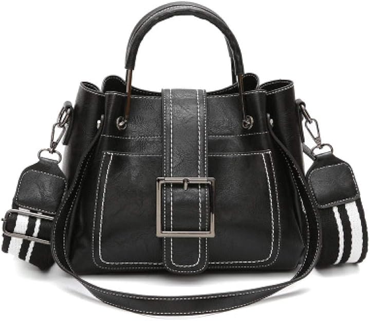 Ladies messenger bag, shoulder bag, handbagBlack_27cm_12cm_21cm