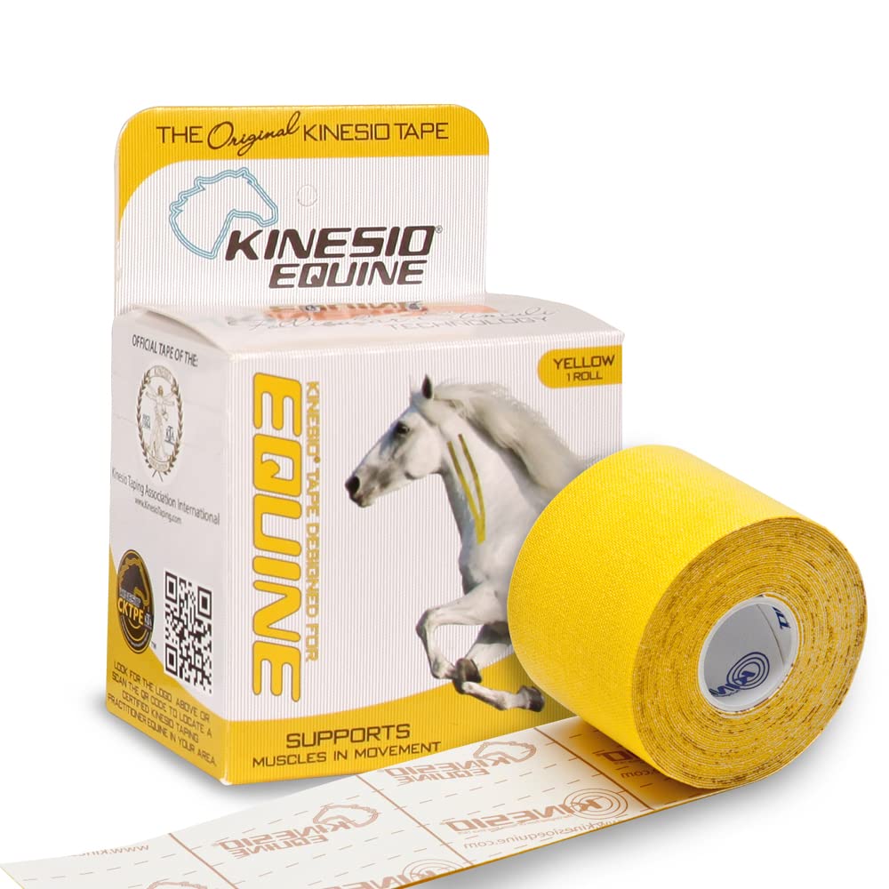 Kinesio Equine Tape, Yellow, 5m x 5cm