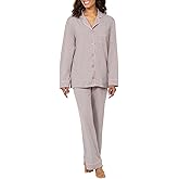 PajamaGram Pajama Set For Women - Pajamas Women Jersey Boyfriend, 100% Cotton