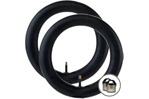 KENDA 2 x BUMBLERIDE INDIE Stroller Jogger Buggy Inner Tubes 12" - Straight/Auto Valve + + FREE Upgraded Skyscape Metal Valve Caps (Worth $4.99)