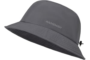 BASSDASH UPF50+ Fishing Bucket Hat for Men Women Lightweight Water Resistant Packable Outdoor Summer Sun Hats FH13