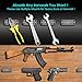 Gun Magnet Mount - Adorime 43 Lbs Rated Rubber Coated Magnetic Gun Mount Holster for Car, Home, Pistol, Air Gun, Revolver, Handgun, Shotgun, Rifle