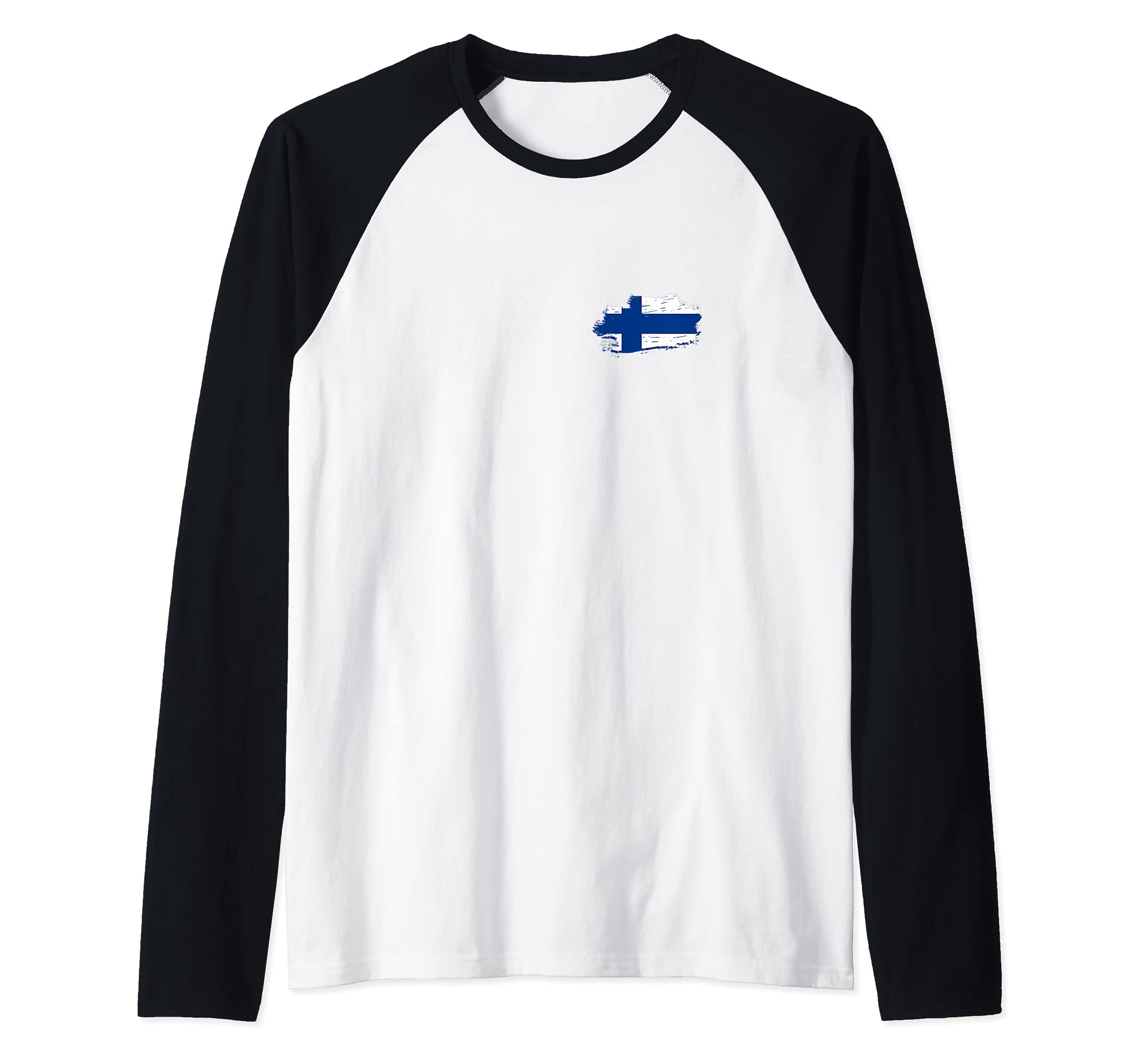 Flag Finland Raglan Baseball Tee