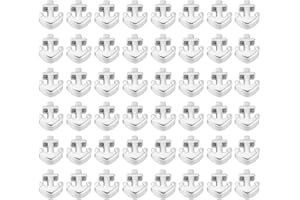 CRAFTYMELODY 40Pcs Tibetan Style Alloy Loose Spacer Beads Anchor Large Hole Loose Beads Antique Silver Anchor Helm Ship Bead 