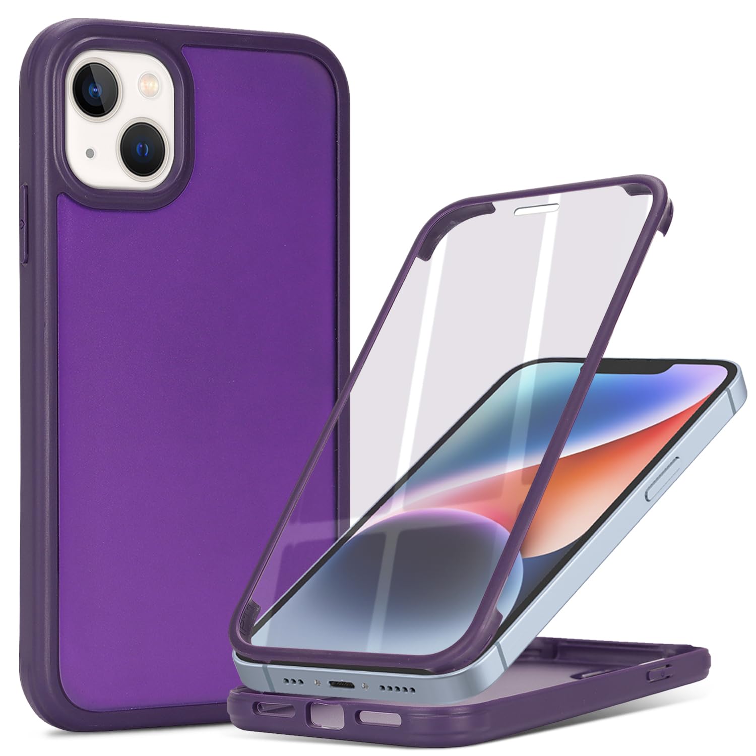 CoozCase for iPhone 14 Case with Built-in Screen