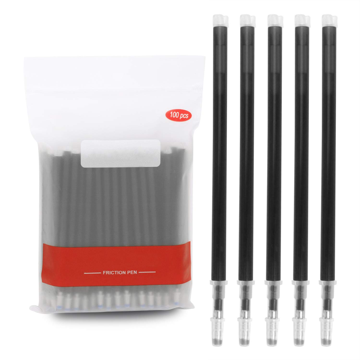 100Pcs Heat Erasable Pens Refills Fabric Leather Professional Marking Pen Refills 0.5mm Fine Tip High Temperature Erase Color Marker Refill for Tailors Dressmaker Sewing Dressmaking Quilting