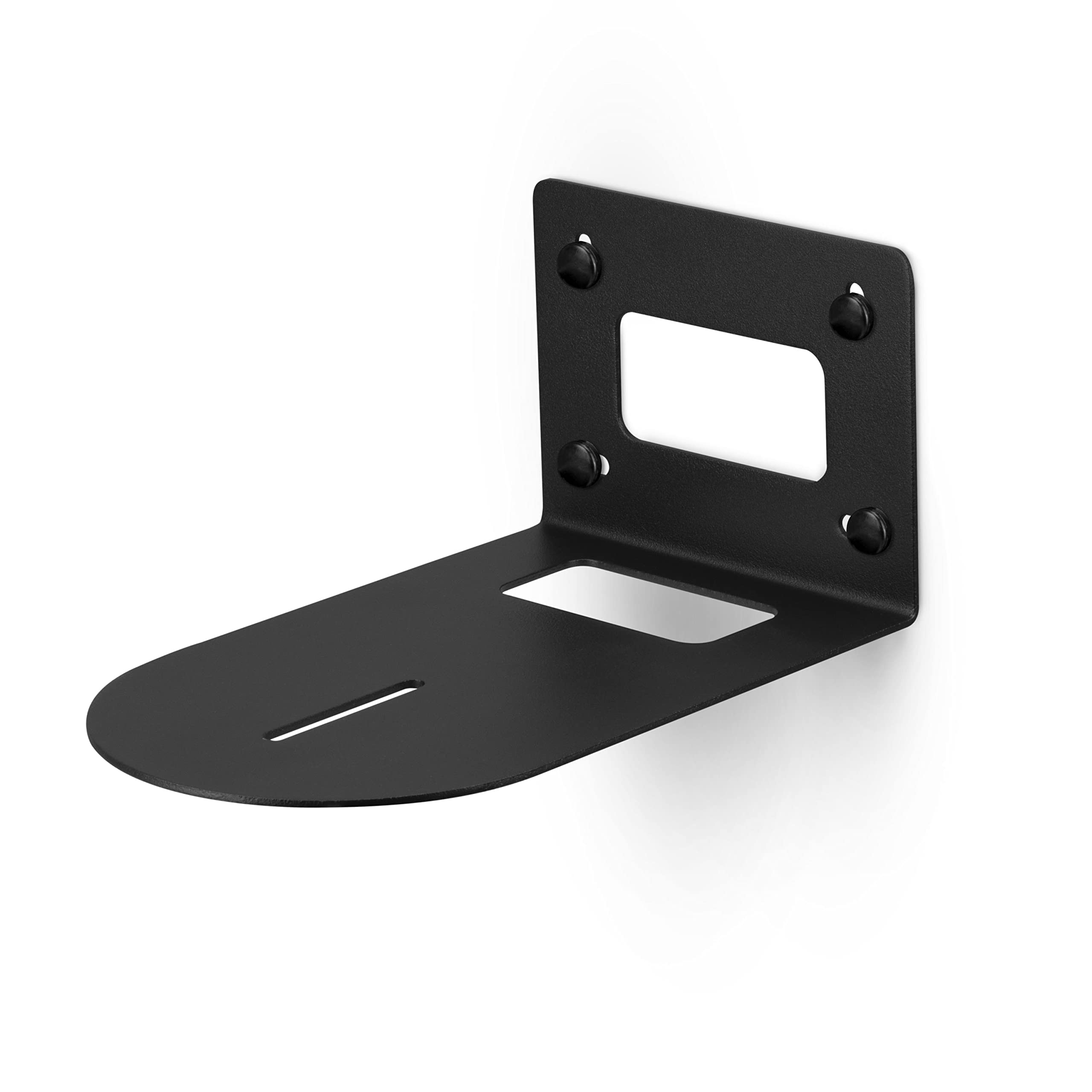 PTZ Camera Wall Mount Bracket Compatible with HuddleCam, Sony, AVIPAS, SMTAV, FOMAKO, PRISUAL & More, Universal Holder Shelf, by Brainwavz (Black)